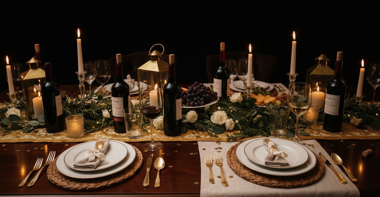 remove the living room background and change the background to black to only show the table and place settings